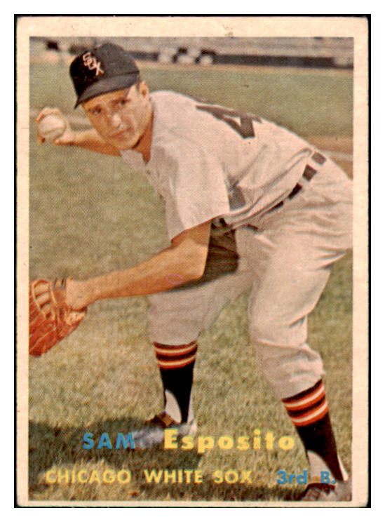 1957 Topps Baseball #301 Sam Esposito White Sox VG-EX 508214