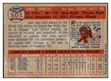 1957 Topps Baseball #301 Sam Esposito White Sox VG-EX 508214