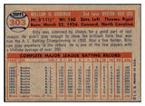 1957 Topps Baseball #303 Billy Goodman Red Sox VG-EX 508222