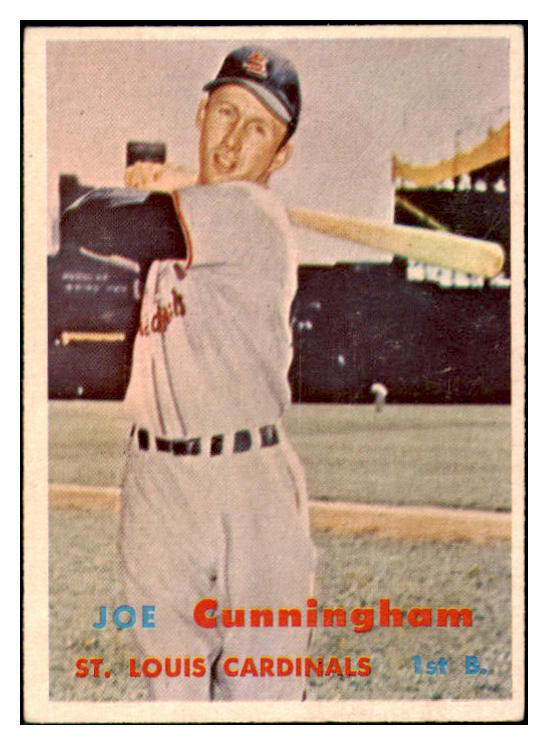 1957 Topps Baseball #304 Joe Cunningham Cardinals EX-MT 508226