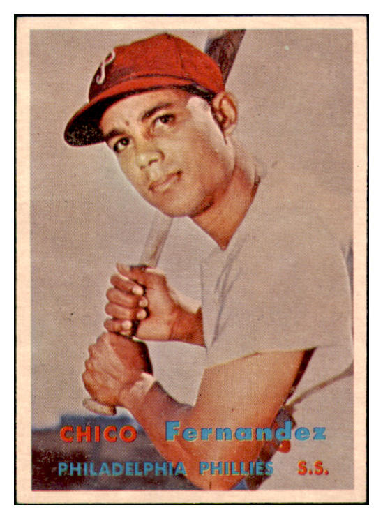 1957 Topps Baseball #305 Chico Fernandez Phillies EX-MT 508230