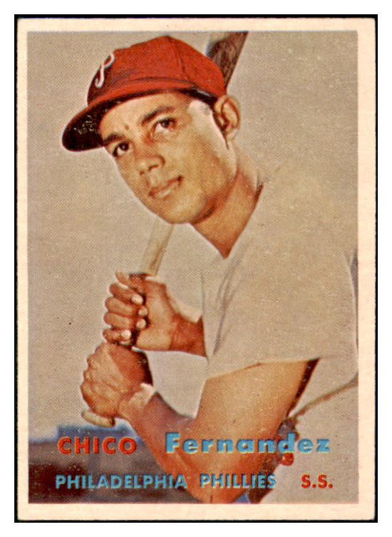 1957 Topps Baseball #305 Chico Fernandez Phillies EX-MT 508231