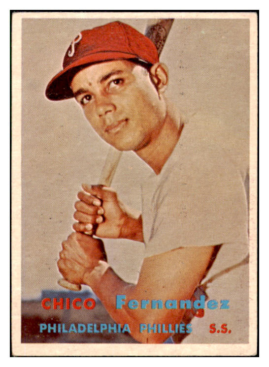 1957 Topps Baseball #305 Chico Fernandez Phillies EX-MT 508232