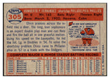 1957 Topps Baseball #305 Chico Fernandez Phillies EX 508234