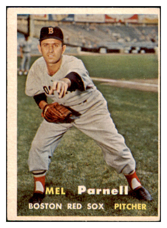 1957 Topps Baseball #313 Mel Parnell Red Sox VG-EX 508243