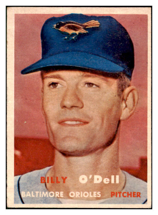 1957 Topps Baseball #316 Billy O'Dell Orioles EX 508248