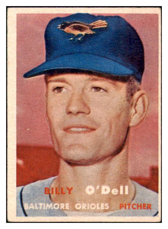 1957 Topps Baseball #316 Billy O'Dell Orioles VG 508250