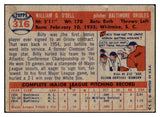 1957 Topps Baseball #316 Billy O'Dell Orioles VG 508250