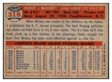 1957 Topps Baseball #318 Mickey McDermott A's EX 508254