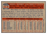 1957 Topps Baseball #318 Mickey McDermott A's VG-EX 508255