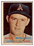 1957 Topps Baseball #318 Mickey McDermott A's VG-EX 508256