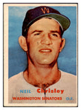 1957 Topps Baseball #320 Neil Chrisley Senators VG-EX 508268