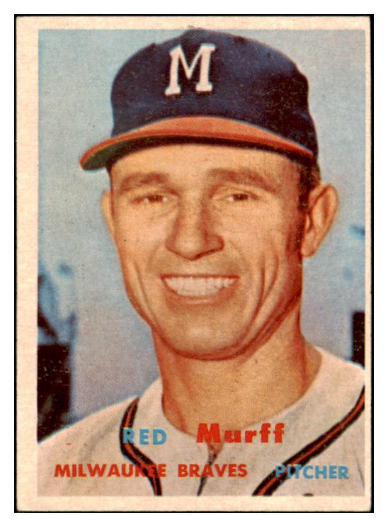 1957 Topps Baseball #321 Red Murff Braves EX-MT 508271