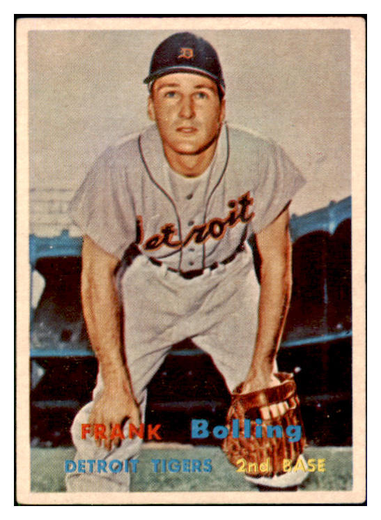 1957 Topps Baseball #325 Frank Bolling Tigers EX-MT 508282