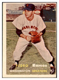 1957 Topps Baseball #326 Pedro Ramos Senators EX 508289