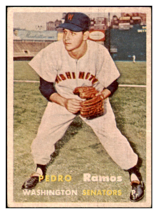 1957 Topps Baseball #326 Pedro Ramos Senators EX 508290