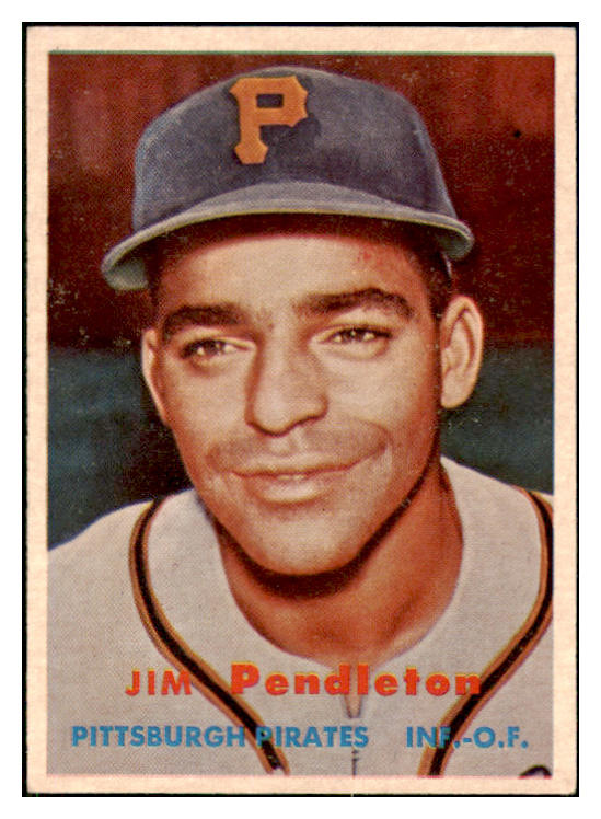 1957 Topps Baseball #327 Jim Pendleton Pirates EX-MT 508293