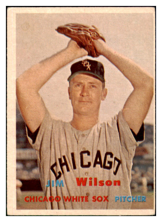 1957 Topps Baseball #330 Jim Wilson White Sox EX 508305