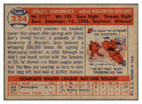 1957 Topps Baseball #334 Jerry Schoonmaker Senators EX 508327
