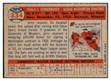 1957 Topps Baseball #334 Jerry Schoonmaker Senators VG-EX 508329