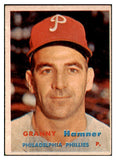 1957 Topps Baseball #335 Granny Hamner Phillies EX 508334