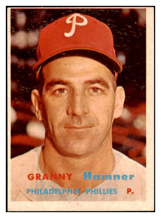 1957 Topps Baseball #335 Granny Hamner Phillies VG-EX 508336