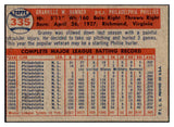 1957 Topps Baseball #335 Granny Hamner Phillies VG-EX 508336