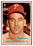 1957 Topps Baseball #335 Granny Hamner Phillies GD-VG 508337