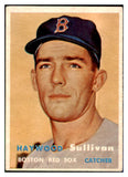 1957 Topps Baseball #336 Haywood Sullivan Red Sox EX-MT 508339