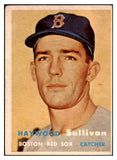 1957 Topps Baseball #336 Haywood Sullivan Red Sox VG-EX 508344