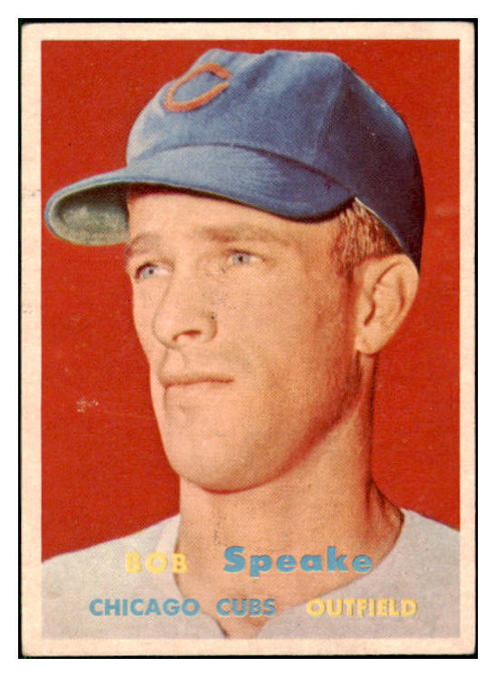 1957 Topps Baseball #339 Bob Speake Cubs EX-MT 508350