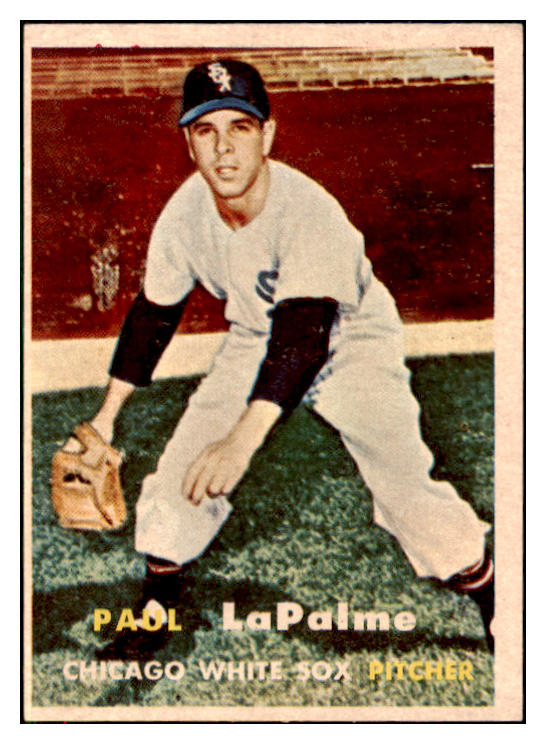 1957 Topps Baseball #344 Paul Lapalme White Sox EX 508370