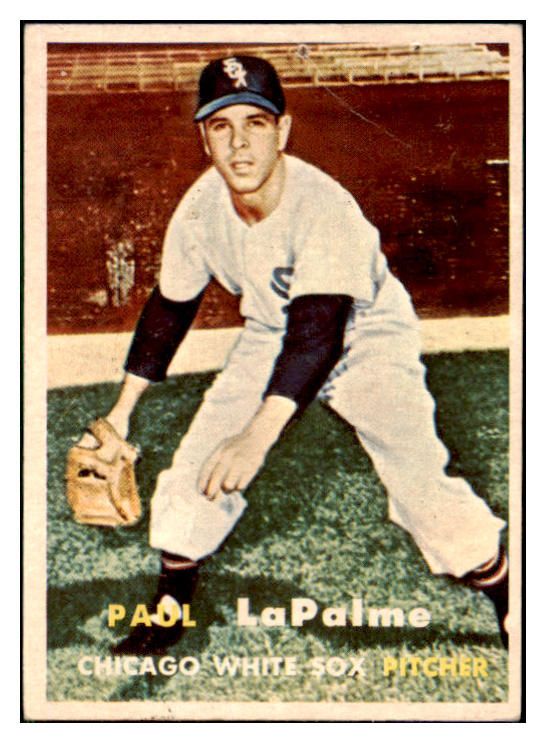 1957 Topps Baseball #344 Paul Lapalme White Sox VG 508374