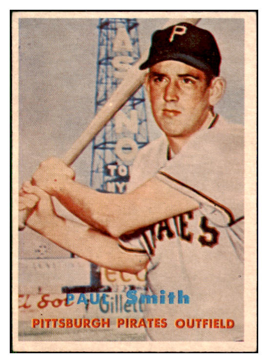 1957 Topps Baseball #345 Paul Smith Pirates EX-MT 508376