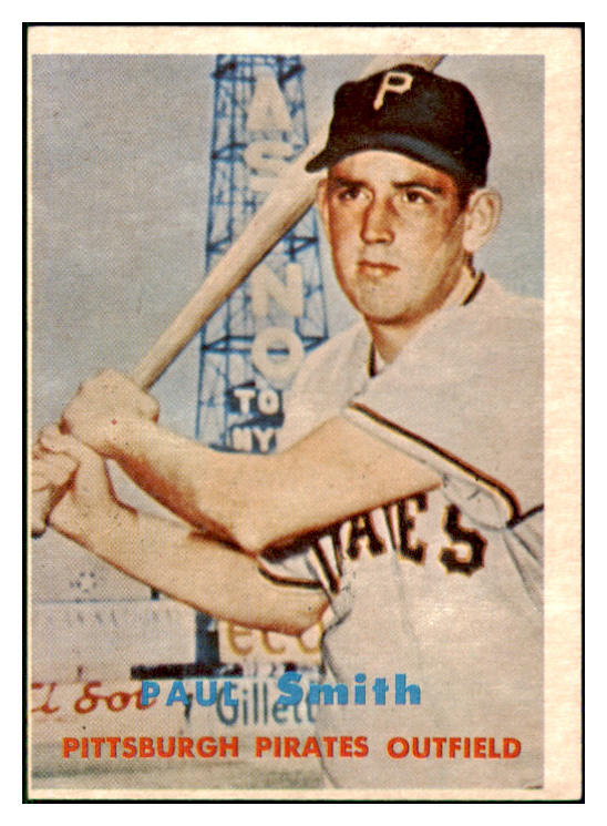 1957 Topps Baseball #345 Paul Smith Pirates VG-EX 508380