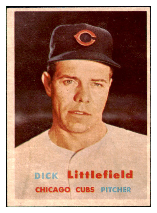 1957 Topps Baseball #346 Dick Littlefield Cubs NR-MT 508381
