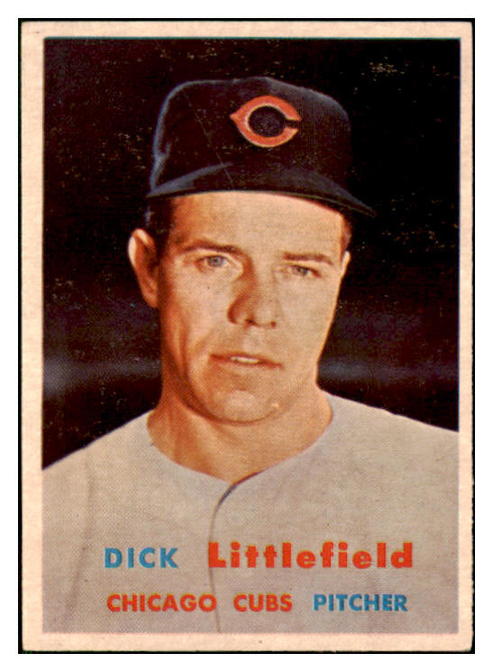 1957 Topps Baseball #346 Dick Littlefield Cubs EX-MT 508382