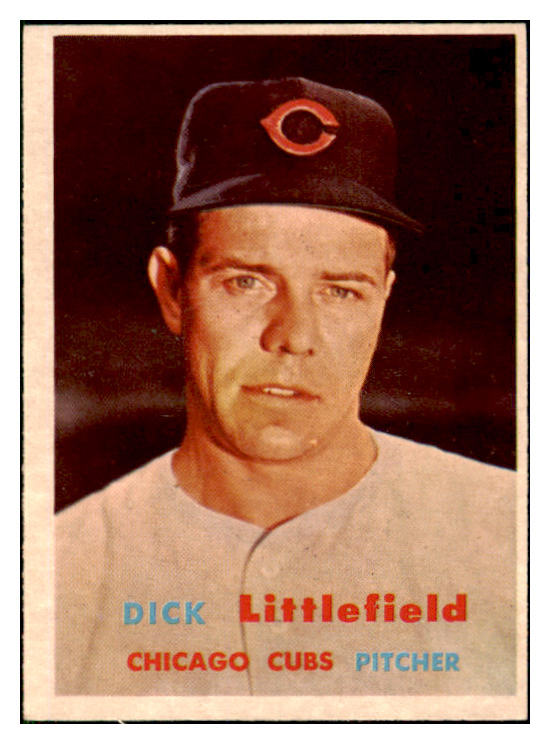 1957 Topps Baseball #346 Dick Littlefield Cubs EX-MT 508383