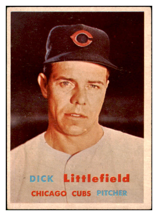 1957 Topps Baseball #346 Dick Littlefield Cubs VG-EX 508386