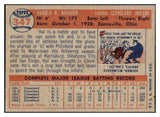 1957 Topps Baseball #347 Hal Naragon Indians EX-MT 508387