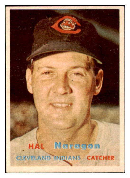 1957 Topps Baseball #347 Hal Naragon Indians EX-MT 508388