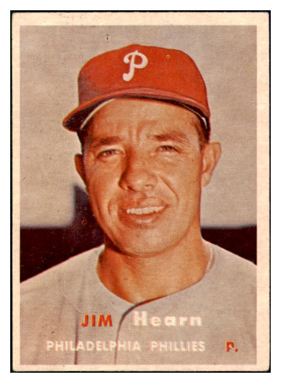 1957 Topps Baseball #348 Jim Hearn Phillies EX-MT 508394