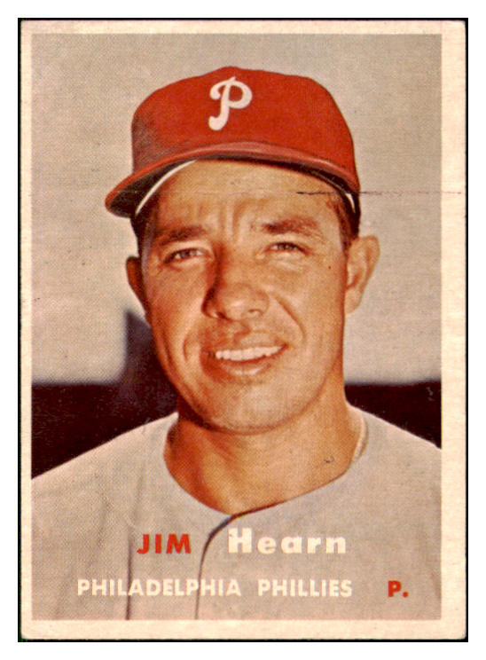 1957 Topps Baseball #348 Jim Hearn Phillies EX 508397