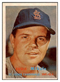 1957 Topps Baseball #350 Eddie Miksis Cardinals EX 508405
