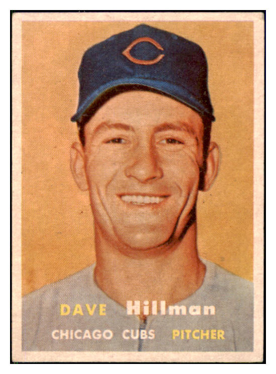 1957 Topps Baseball #351 Dave Hillman Cubs EX 508409