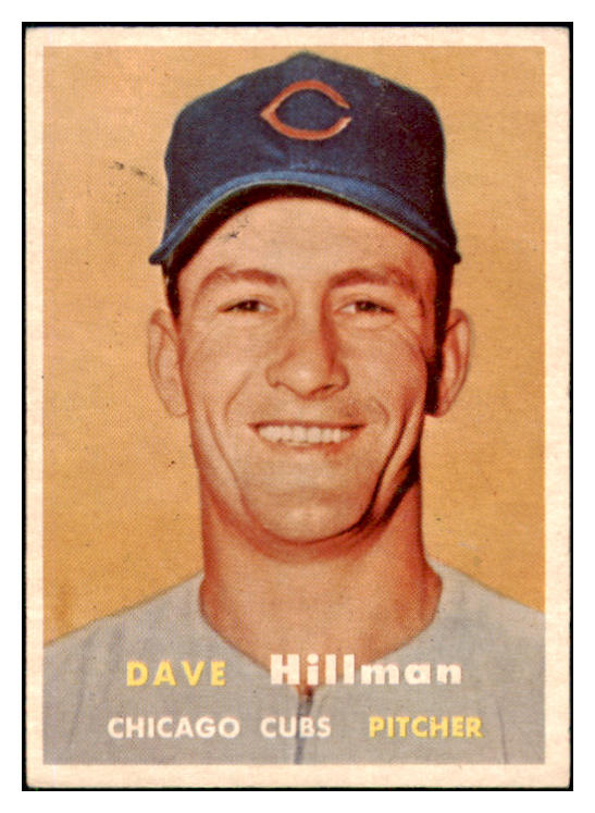 1957 Topps Baseball #351 Dave Hillman Cubs EX 508410