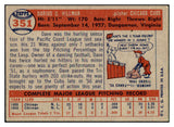 1957 Topps Baseball #351 Dave Hillman Cubs EX 508410