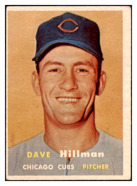 1957 Topps Baseball #351 Dave Hillman Cubs VG-EX 508411