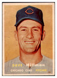 1957 Topps Baseball #351 Dave Hillman Cubs VG-EX 508412