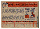 1957 Topps Baseball #351 Dave Hillman Cubs VG-EX 508412